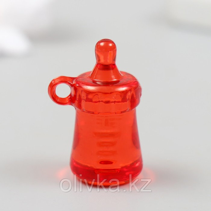 Декор для творчества пластик "Бутылочка" прозрачный цветной набор 20 гр 1,7х1,7х3,4 см - фото 3 - id-p113955936
