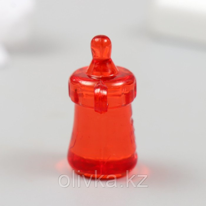 Декор для творчества пластик "Бутылочка" прозрачный цветной набор 20 гр 1,7х1,7х3,4 см - фото 4 - id-p113955936