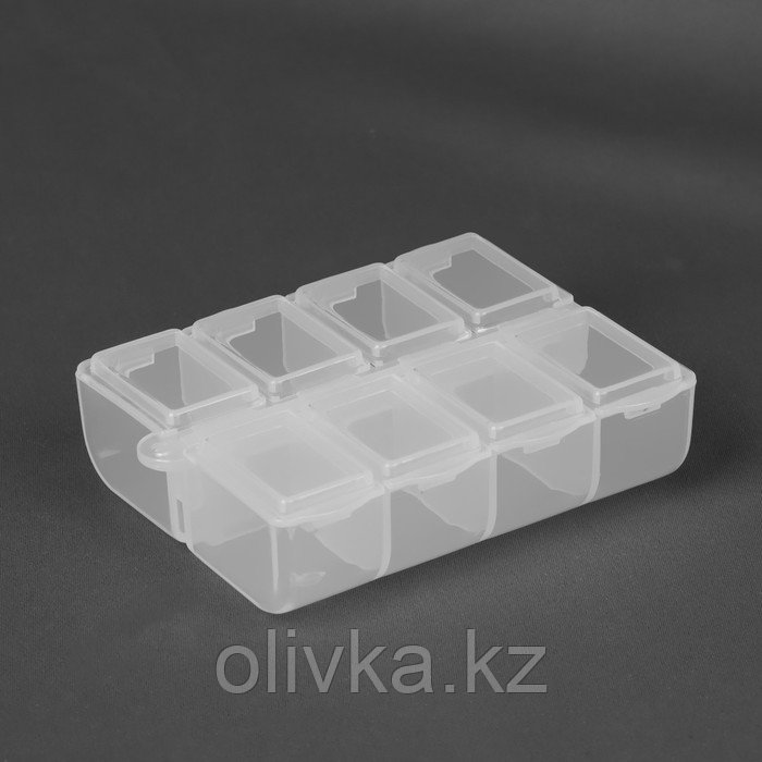 Органайзер для рукоделия, с подвесом, 8 отделений, 8 × 6 × 2 см, цвет прозрачный - фото 2 - id-p113951708