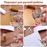 Ножницы для творческих работ «Цапельки», 4,5", 11,4 см, цвет серебряный, фото 3
