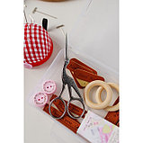 Ножницы для творческих работ «Цапельки», 4,5", 11,4 см, цвет серебряный, фото 5