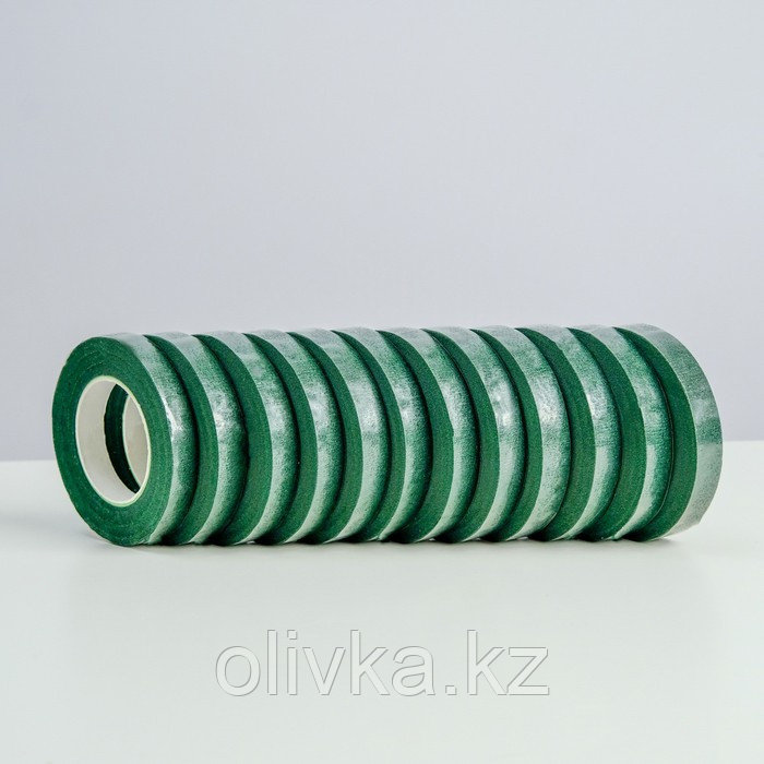 Тейп-лента, тёмно - зелёная, 13 мм, 27,3 метра - фото 1 - id-p113951455