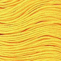 Нитки мулине, 8 ± 1 м, цвет ярко-жёлтый №973