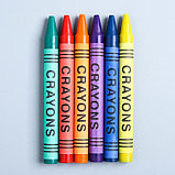 Восковые карандаши, набор 6 цветов, высота 8 см, диаметр 0,8 см, Маша и медведь, фото 3