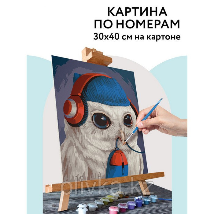 Картина по номерам на картоне 30 × 40 см «Охота на мышь», с акриловыми красками и кистями - фото 1 - id-p113958763