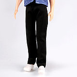 Джинсы для кукол мужчин, длина — 18 см, цвет чёрный, фото 3