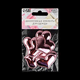 Аппликация «Сердечко», 3,9 × 2,7 см, 10 шт, цвет розовый, фото 7