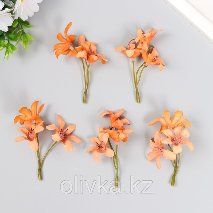 Цветы для декорирования "Лилейник" персиковый 8,5 см - фото 3 - id-p113953506