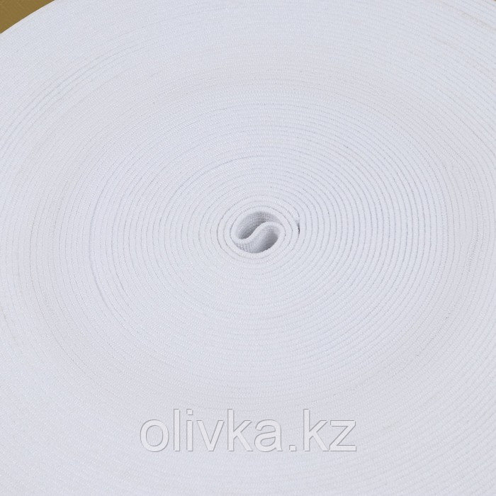 Резинка бельевая, 30 мм, 20 м, цвет белый - фото 3 - id-p113959691
