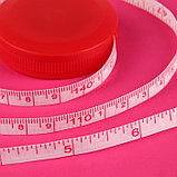 Сантиметровая лента-рулетка портновская, 150 см (см/дюймы), цвет МИКС, фото 2