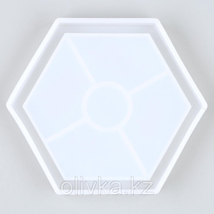 Форма силиконовая универсальная «Шестиугольник», размер изделия 11,6 × 10,1 × 1,2 см - фото 2 - id-p113957882