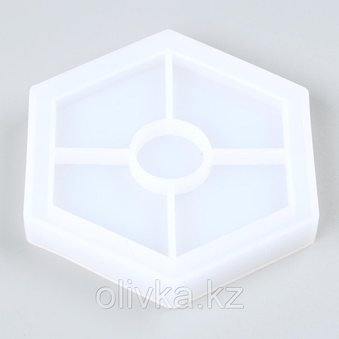 Форма силиконовая универсальная «Шестиугольник», размер изделия 11,6 × 10,1 × 1,2 см - фото 4 - id-p113957882