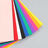 Картон гофрированный "Цветной" набор 10 листов МИКС формат А4, фото 2