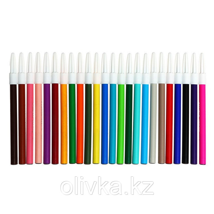 Фломастеры 24 цвета, CARIOCA "Doodles", суперсмываемые, тонкий наконечник, яркие, премиум качество - фото 2 - id-p113956045