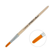 Кисть Синтетика Круглая № 7 (диаметр обоймы 7 мм; длина волоса 24 мм), деревянная ручка, Calligrata