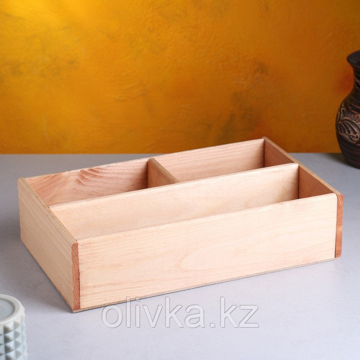 Ящик деревянный 20.5×34.5×10 см подарочный комодик - фото 1 - id-p113946650