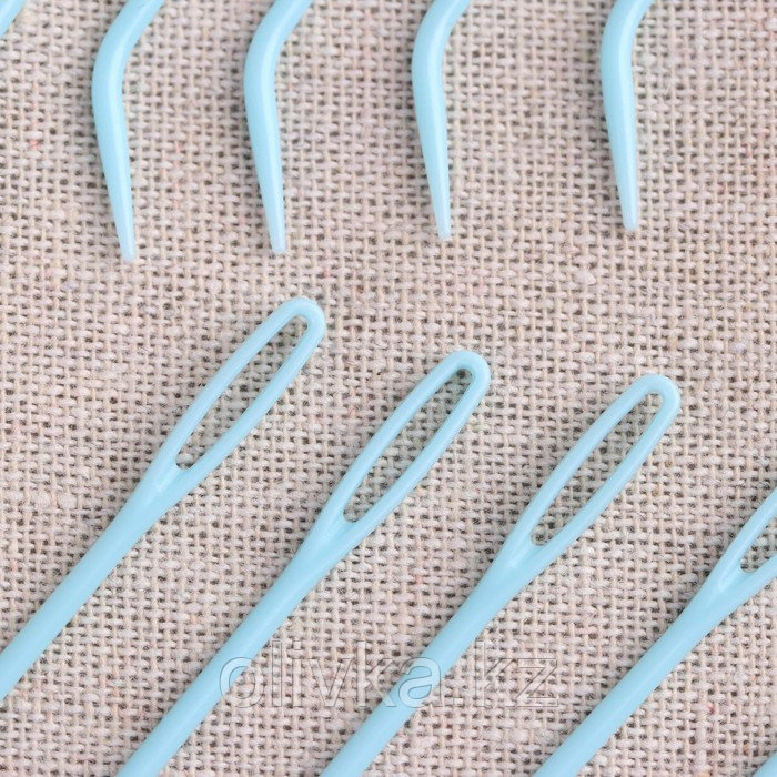 Набор игл для вязания, 7 см, 10 шт, цвет голубой - фото 2 - id-p110917181