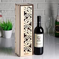 Коробка для вина с ромашками 38*11*11 см