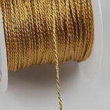 Нить для плетения, d = 1 мм, 25 ± 1 м, цвет золотой, фото 2
