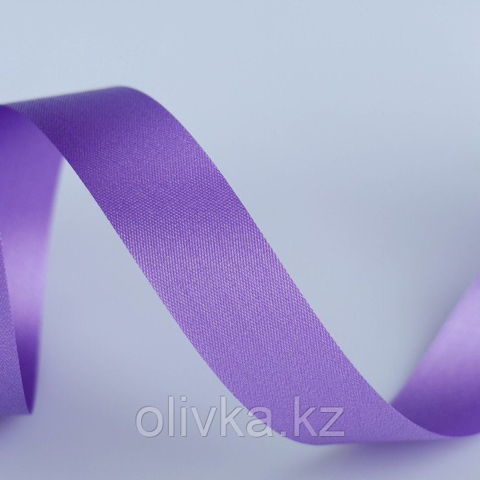 Лента для декора и подарков, светло-фиолетовый, 2 см х 45 м - фото 2 - id-p113947251