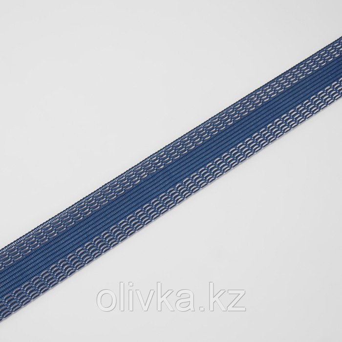 Лента для подгибания швов, термоклеевая, 25 мм, 100 см, цвет синий - фото 2 - id-p113958838