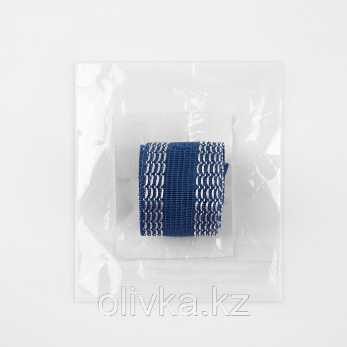 Лента для подгибания швов, термоклеевая, 25 мм, 100 см, цвет синий - фото 8 - id-p113958838