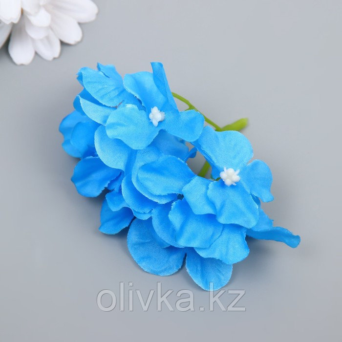 Цветы для декорирования "Гортензия" голубые 10х10 см - фото 2 - id-p113957030