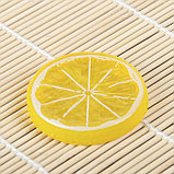 Муляж "Кусочек лимон" d-5 см (фасовка 10 шт, цена за 1 шт) жёлтый, фото 2