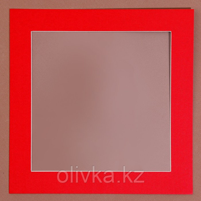 Паспарту размер рамки 24 × 24, прозрачный лист, клейкая лента, цвет красный - фото 3 - id-p113954299