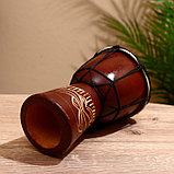 Музыкальный инструмент Барабан Джембе 20х12х12 см МИКС, фото 5