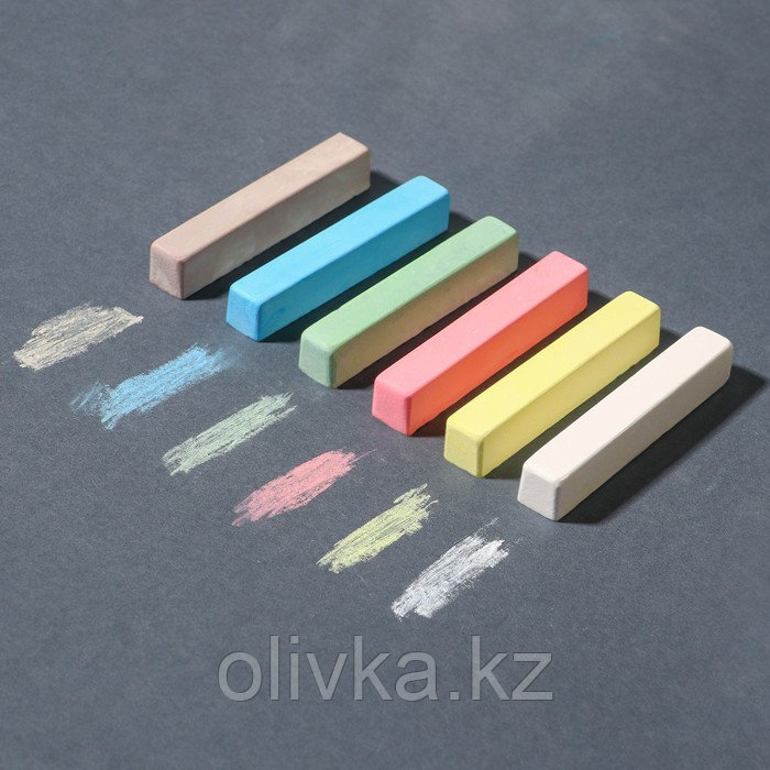Мелки цветные «СМЕШАРИКИ. Крош и Ёжик», в наборе 12 штук, квадратные - фото 2 - id-p113946666