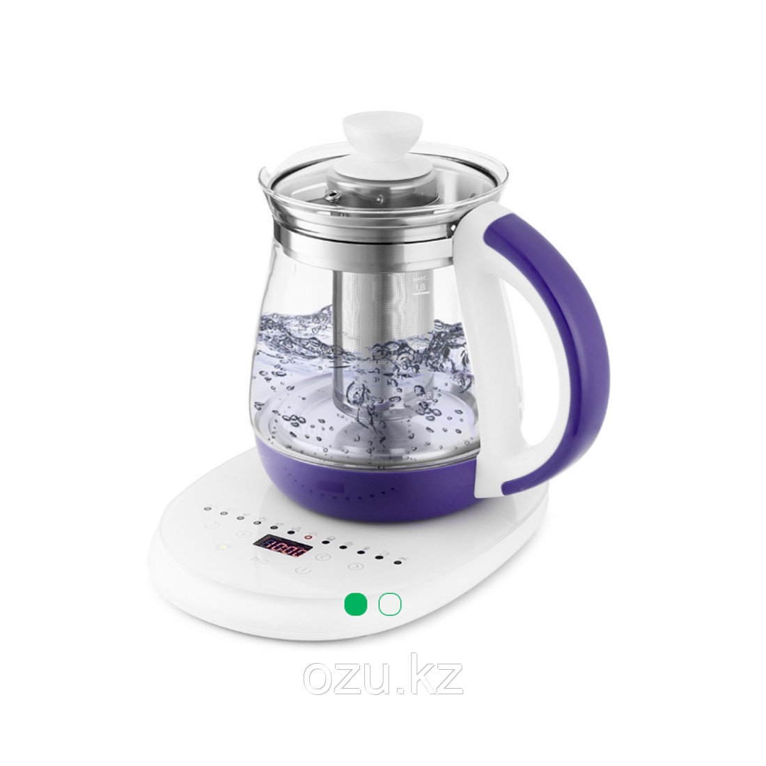 Чайник Kitfort КТ-6130-1 бело-фиолетовый