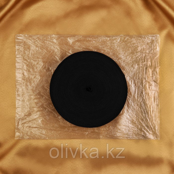 Резинка бельевая, 35 мм, 25 м, цвет чёрный - фото 3 - id-p113954360