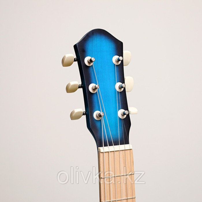 Акустическая гитара "Амистар н-513" 6 струнная, менз.650мм , художественная отделка,синяя - фото 2 - id-p113945946