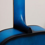 Акустическая гитара "Амистар н-513"  6 струнная,   менз.650мм , художественная отделка,синяя, фото 6