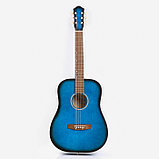 Акустическая гитара "Амистар н-513"  6 струнная,   менз.650мм , художественная отделка,синяя, фото 8