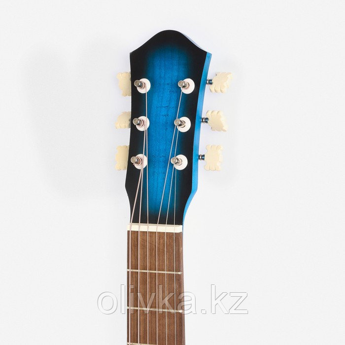 Акустическая гитара "Амистар н-513" 6 струнная, менз.650мм , художественная отделка,синяя - фото 9 - id-p113945946