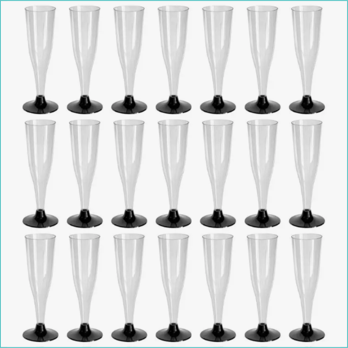 Набор пластиковых бокалов для шампанского (56 штук) - фото 4 - id-p113962687
