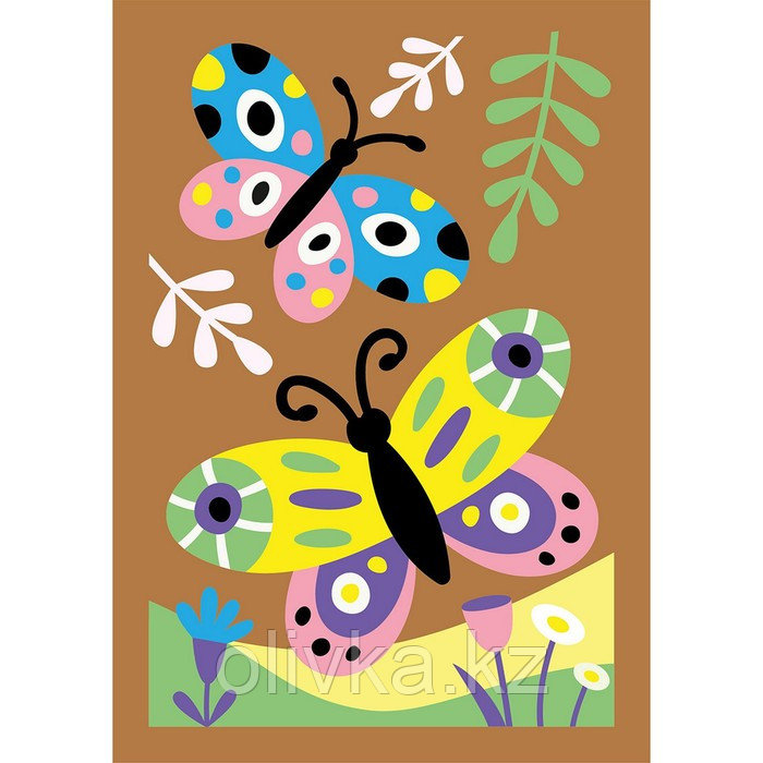 Роспись по дереву «Бабочки», досочка А5, малый конверт - фото 5 - id-p113954387