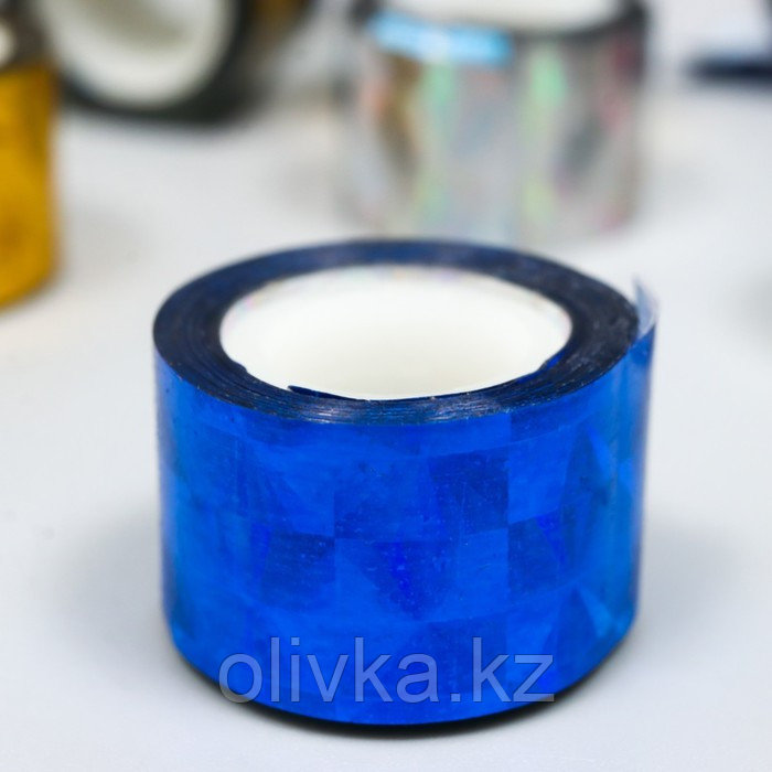 Клейкая лента пластик в банке "Голография" (набор 10 шт) цвета МИКС 1,2смх1м 6,3х5,3х3,4см - фото 7 - id-p113946328