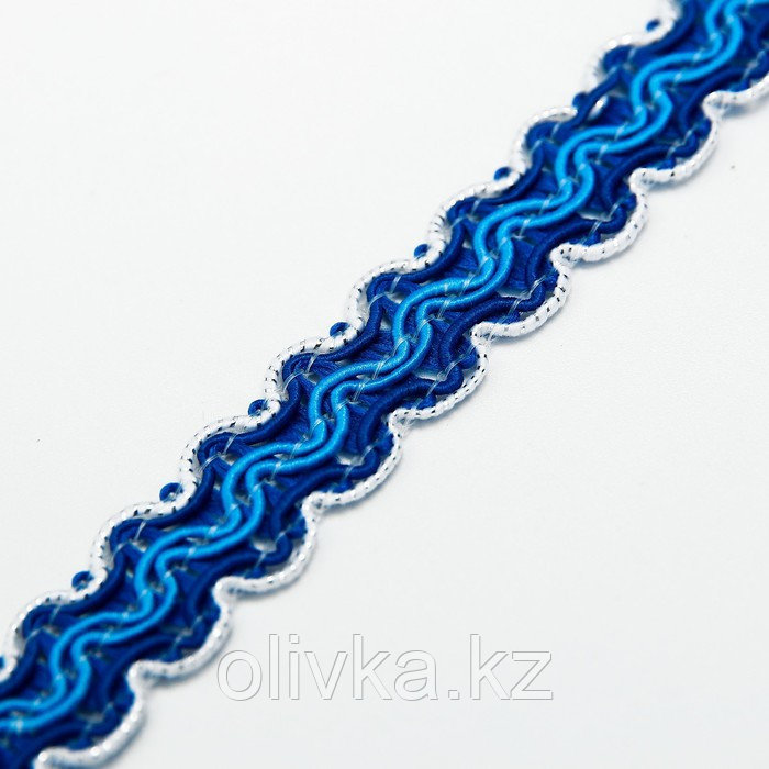 Тесьма бело-сине-голубая, ширина 1,2 см, по 50 м - фото 2 - id-p113952130