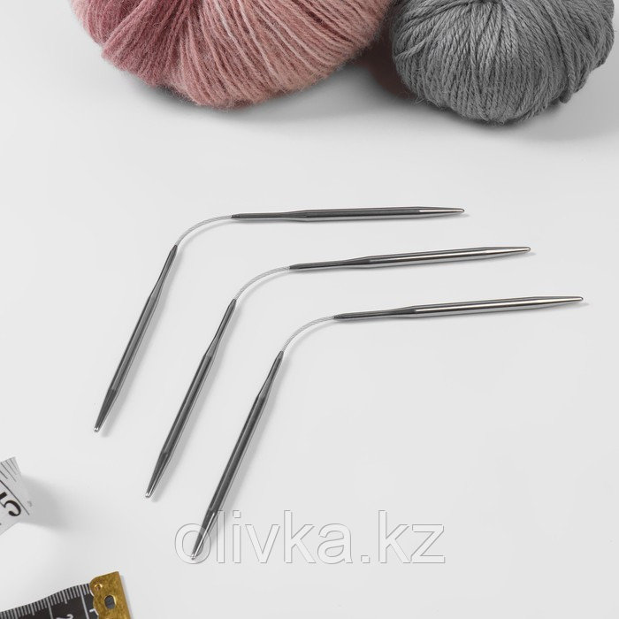 Спицы для вязания, чулочные, гибкие, d = 4,5 мм, 21 см, 3 шт - фото 2 - id-p113951774