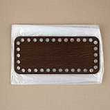 Донце для сумки, прямоугольное, 18 × 8 см, цвет коричневый, фото 3
