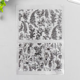 Штамп для творчества силикон "Садовые цветы" 16х11 см, фото 3