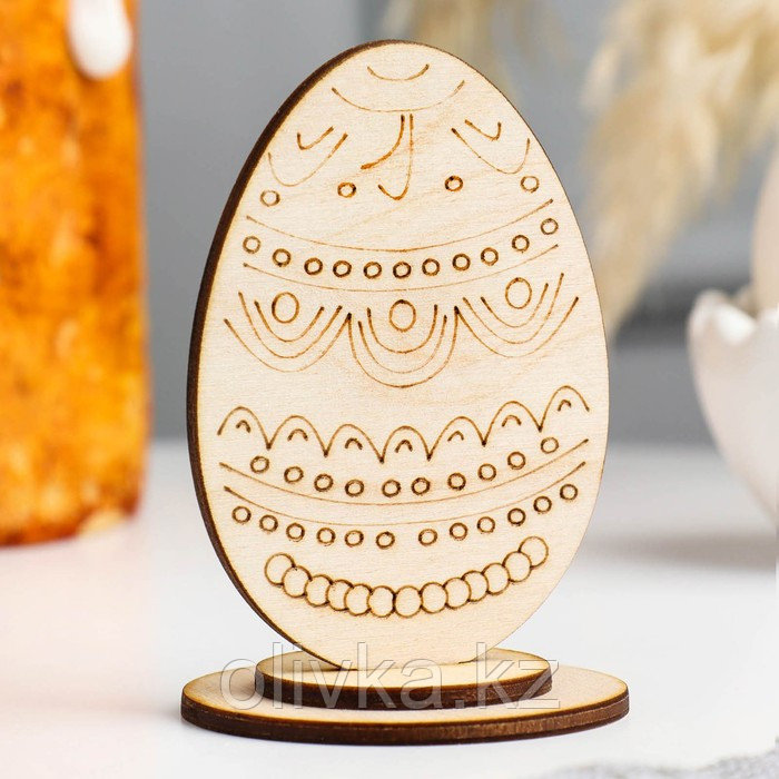 Яйцо деревянное пасхальное сувенирное "Старая Русь", 9×6 см - фото 1 - id-p113948052