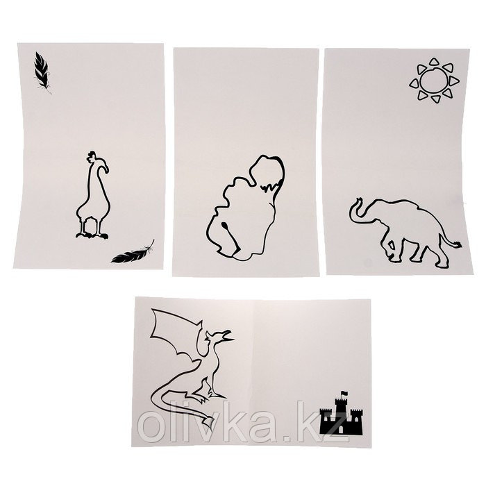 Объёмная открытка «Кляксография+изолепка» «Животные» - фото 2 - id-p113956293