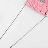 Цепочка для сумки, с карабинами, железная, 3 мм, 120 см, цвет серебряный, фото 3