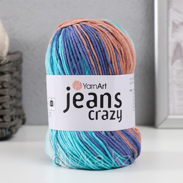 Пряжа "Jeans crazy" 55% хлопок, 45% акрил 160м/50гр (8207 голуб-джинс) - фото 5 - id-p113952548