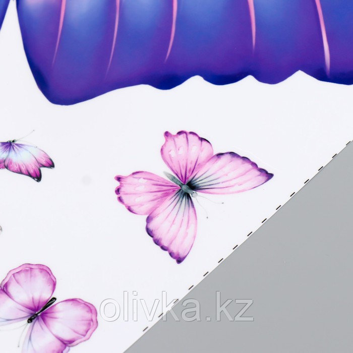 Наклейка пластик интерьерная цветная "Девочка на качелях с бабочками" набор 2 листа 30х40 см 95402 - фото 3 - id-p113954463