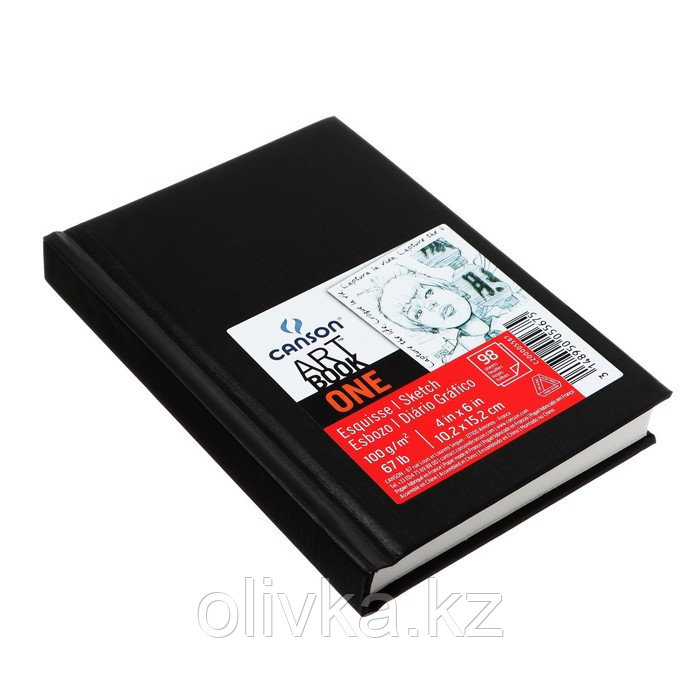 Блокнот в твердой обложке для зарисовок CANSON Art Book One, 10.2 х 15.2 см, 100 листов, 100 г/м2 - фото 3 - id-p113955398